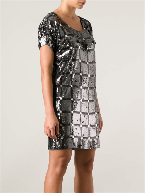 michael kors sequin bell sleeve dress